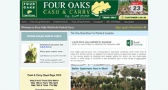 Desktop Screenshot of fouroaks-nurseries.com