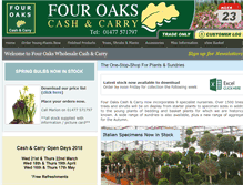 Tablet Screenshot of fouroaks-nurseries.com